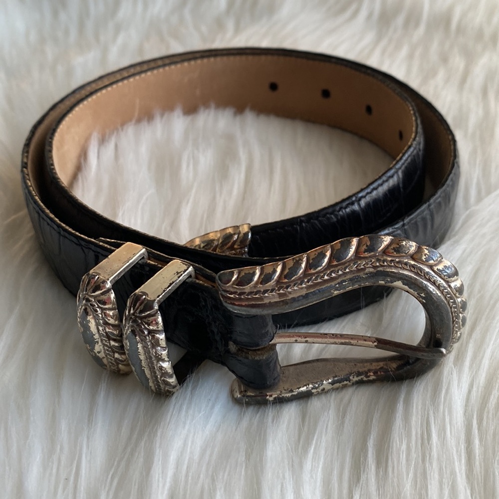 Brighton 44903 Leather Croc Belt